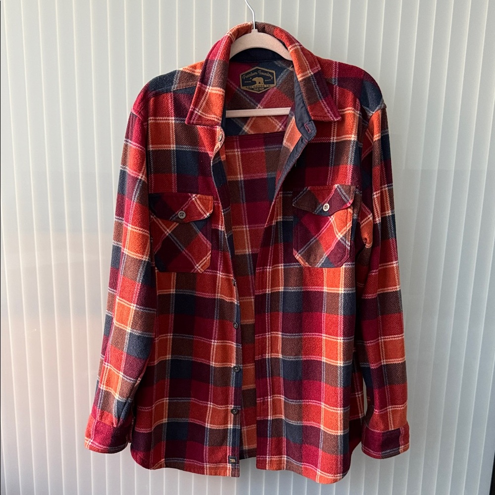 Classic Red and Black Plaid Men's Shirt